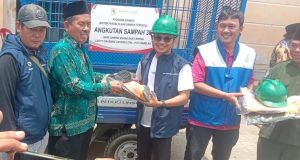 PT. Cikarang Listrindo TBK PLTU Babelan,Berikan Bantuan CSR Pada Bank Sampah Muara Bakti Bersih.